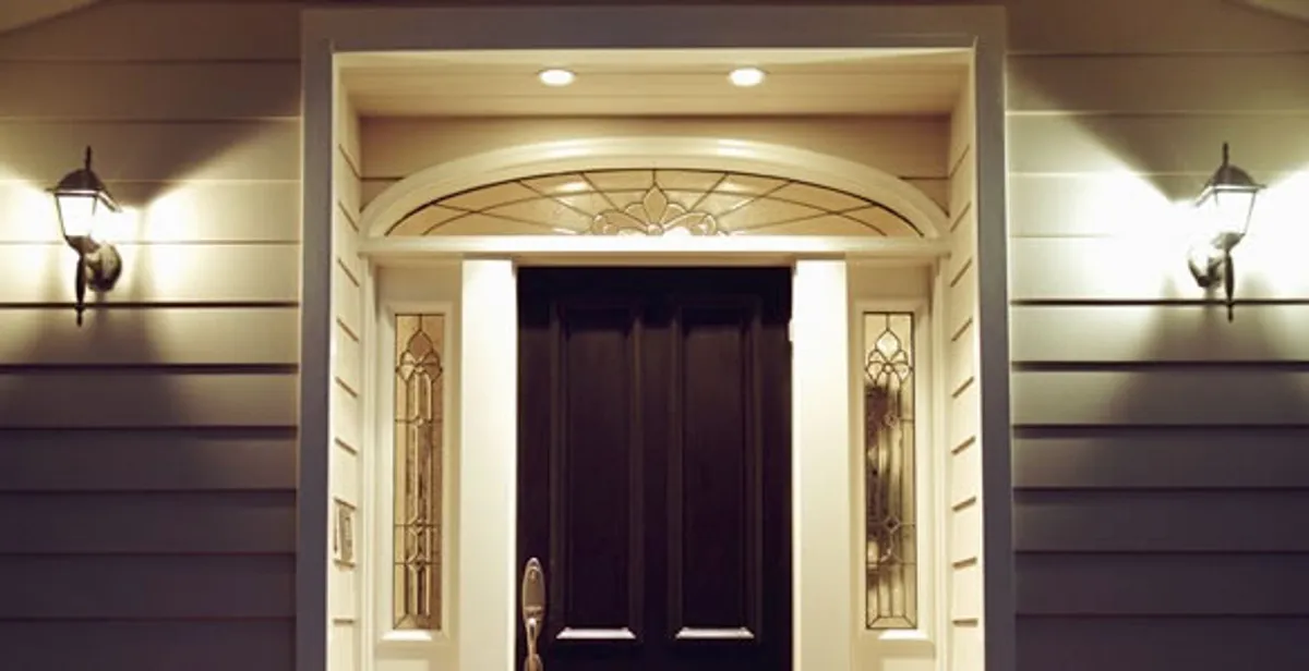 security light installation services with professionally installed entryway lighting in Olathe, KS